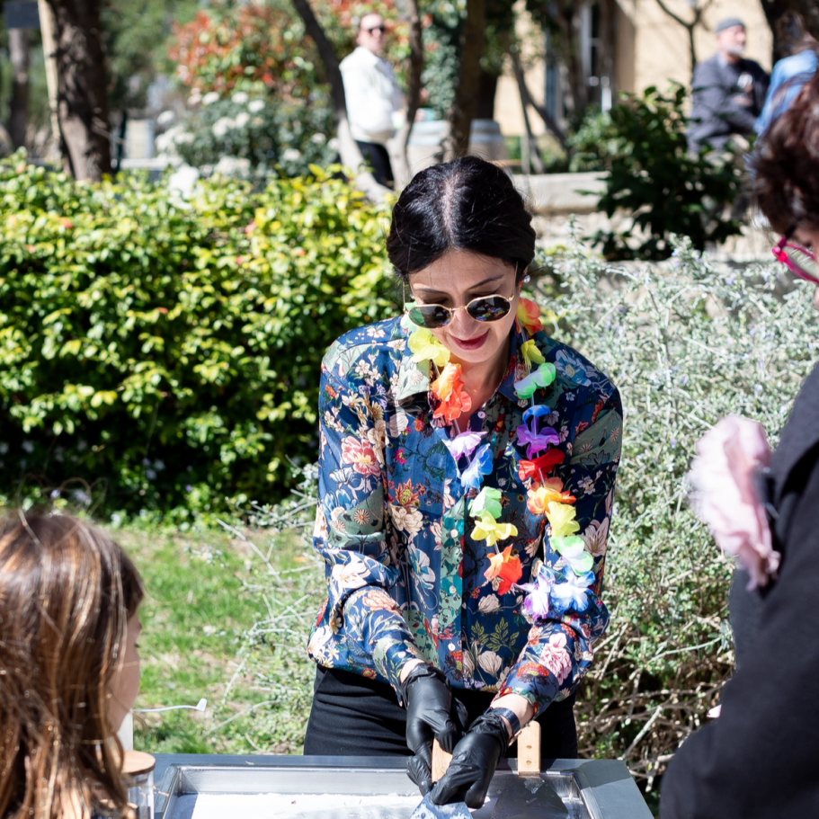 Animation Ice Roll avec interaction des invités lors d’un événement